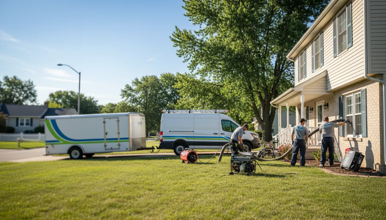 Flooded Basement Restoration And Cleanup With Repair in Amboy, IN near me